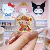 Shuibei Oro Puro 999 Pegatinas para Teléfono Móvil Hello Kitty Kuromi 2Mg Dibujos Animados Rosado Lindas Pegatinas Venta al por Mayor