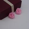 Flor de Rosa de Poliéster Hecha a Mano de 2 cm Flor Pequeña Hecha a Mano Flor de Cinta Flor de Rosa Pentagonal Accesorios para Joyería