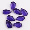 Accesorios de Colgante de Gota de Agua de Vidrio de Colores, Cuentas Perforadas Irregulares Electroplateadas, Piezas de Colgante para Pasador de Pelo Estilo Antiguo DIY