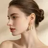 Pendientes Retro de Múltiples Estilos con Toque de Alta Gama Textura Exagerada Colgante Geométrico de Corazón Adornos de Oreja de Aleación Venta al por Mayor