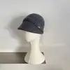 Sombrero de Monta de Lana Estilo Intelectual Fumeng para Mujer Otoño Invierno Gorra Plana Retro Cálido Versátil Sombrero de Pescador