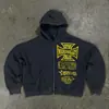 Sudadera con Capucha y Cremallera de Manga Larga con Estampado 3D para Hombre, Nueva Tendencia Europea y Americana Primavera y Otoño 2026