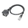 Cable de Extensión de Red Rj45 Macho a Hembra Cable de Transmisión de Red Rj45 Hembra a 8P8C Cabezal de Cristal Monitoreo de Seguridad