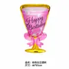 Globo de Película de Aluminio con Forma de Copa de Vino Grande Botella de Champaña Inflable Forma de Cumpleaños Decoración de Fiesta de Bodas al por Mayor Globo