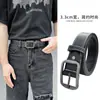 Cinturón con Hebilla de Pin Unisex Estilo Coreano Ins Jeans Moderno Joven Retro Simple Versátil Cinturón Mayoreo