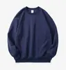 Sudadera de Felpa Pesada con Logo Personalizado, Sudadera Oversize de Cuello Redondo Caída de Hombros para Primavera y Otoño, Sudadera Unisex con Hombro Caído y Texto Impreso