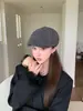 Gorra Octagonal a Cuadros Retro para Mujer Versátil que Adelgaza la Cara Gorra de Pintor Boina Moda Primavera y Otoño Gorra para Viajar al Trabajo Venta al por Mayor