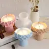 Caixa de Armazenamento de Resina DIY Guirlanda Estéreo 3D de Gesso Vaso de Flor Menina Ornamento Suporte para Copo de Vela Molde de Silicone