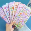 Pegatinas Estilo Japonés Dibujos Animados Estéticas Pegatinas de Acrílico con Relieve de Diamantes de Imitación para Niños y Niñas Pegatinas Decorativas
