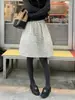 Saia Bufante Floral Estilo Coreano Dongdaemun, Item Quente de Celebridade da Internet, Nova Moda Curta Inverno 2025