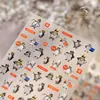 Pegatinas para Uñas Estilo Internet Emocional Tipo Hierro Ts4260, Populares entre Personas Elegantes y Celebridades de Internet, Divertidas y Originales Pegatinas de Uñas de Pingüino