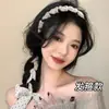 Tiara Floral com Pérolas para Mulheres 2026 Novo Estilo Lenço de Cabelo Trançado Fita Estilo Coreano Prendedor de Cabelo Acessórios de Cabelo Tiara Grampo de Cabelo
