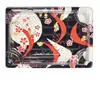 Caixa de sushi descartável Sanze SZ00 estilo japonês de três grãos, plástico, multi-padrão, anti-embaçante, para salmão, caixa de embalagem para viagem