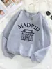 Sudadera con cuello redondo para mujer Temple De Pomadri Design Ropa de otoño de moda Hip Hop Ajuste holgado