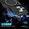 Adecuado para el Nuevo iPhone 17 Pro Soporte Magnético Funda Anticaídas para Teléfono Apple 13 Ventana Deslizante Soporte para Coche Cubierta Protectora