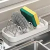 Porta Jabón de Acero Inoxidable en Forma de W, Organizador de Almacenamiento de Jabón, Rejilla Escurridora para Jabón de Lavar en Encimera de Lavabo de Baño, Jabonera