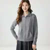 2026 Nuevo Suéter de Cachemir con Cuello Alto y Cremallera para Mujer, Cárdigan de Punto Casual Holgado, Prendas de Abrigo, Suéter Top Versátil de Color Sólido