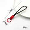 Novo cordão minimalista tecido à mão, pulseira com blocos de cor, acessório de chaveiro, cordão portátil, decoração de bolsa anti-perda