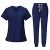 Trajes de quirófano de secado rápido para hombres y mujeres, ropa de trabajo para personal médico, conjunto de dos piezas, trajes de quirófano para hospital de mascotas, transpirables