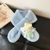 Novo Cachecol Fofo do Gato Kt Desenho Animado Infantil Proteção Contra o Frio e Calor de Inverno Menina Estudante Espessado Cruzado Fofo