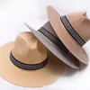 Sombrero de paja para hombre de verano sombrero de paja de copa plana sombrero para el sol sombrero de pescador sombrero al por mayor