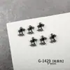 Negro Pistola Zirconia Serie Cruz Nueva Joyería para Uñas Flash de Gama Alta Versátil Joyería para Uñas Lujo Accesible Estilo Popular