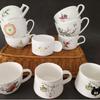 Fábrica de Tangshan atacado xícara de café de cerâmica para chá da tarde europeu branco puro casa criativa e logotipo xícara e pires de porcelana óssea
