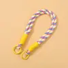 Venta Directa de Fábrica Correa de Muñeca Tejida a Mano de Nailon Pulsera Corta Anticaída para Cámara CCD Llavero de Cuerda Tejida