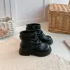 Botines tipo Martin para niña, nueva colección otoño 2026, botines sencillos con suelas suaves antideslizantes, altura hasta media pantorrilla, estilo popular, botines de cuero versátiles para niñas mayores