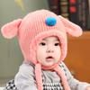 Mz4057 Chapéu de Pelúcia com Proteção de Orelha para Cachorro Novo Chapéu de Tricô de Inverno para Bebê Chapéu Pulôver Quente de Pelúcia