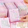 Adesivos de unha de desenho animado que brilham no escuro, à prova d'água e finos, para nail art infantil, decorações de dedos e como presentes para o jardim de infância