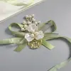 Padrinos Damas de Honor Boutonnières Novio Novia Ceremonia de Boda Corsages para los Padres Fiesta de Bienvenida Fiesta de Despedida Pulseras para Hermanos