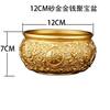 Peça de Tigela de Tesouro de Lingote de Dinheiro de Latão para Atrair Riqueza, Decoração de Armazenamento de Cobre para Sala de Estar e Hall de Entrada, Ornamento de Estilo Chinês