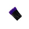 Al por mayor 50 por paquete de cepillo para pestañas de varilla negra cabeza de cepillo de nailon cepillo para cejas flexible
