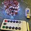 Luces LED de Colores Control Remoto Luces de Hadas Cadena de Luces Luces de Estrella Cable de Cobre Luces Decorativas de Ambiente USB Impermeables Luces Intermitentes Navideñas