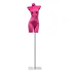 Mannequin de lingerie de veludo, suporte de exibição de meio corpo para sutiãs push-up, manequim de vitrine de loja de roupas, adereços de lingerie