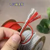 Hilo de algodón de alta calidad suave frotado a mano texto bodhi cuerda para jugar cuerda de mano trenzada hilo para abalorios resistente al desgaste no elástico hilo de borla