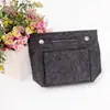 Nova bolsa de maquiagem de feltro para armazenamento, bolsa de armazenamento preguiçosa para artigos de higiene pessoal, bolsa de mão multifuncional de feltro, disponível com logo