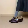 Sapatos Femininos Elegantes Estilo Francês Bico Fino com Tira Única Peludos, Sola Lisa, Forrados com Lã, Sapatos de Algodão Quentes