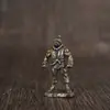 Cobre Branco Retrô Street Fighter Taekwondo Hao Soldado Fantasma Modelo Feito à Mão Tabuleiro de Jogo Peça de Xadrez Ornamentos Brinquedo Presente