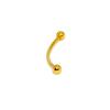Nuevo piercing transfronterizo de acero inoxidable con barra doblada para la lengua 16G, clavo largo para la oreja, bola de diamante 1.2mm, anillo para la lengua, joya cónica puntiaguda
