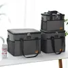 Display de Temperatura Bolsa Térmica com Gelo Bolsa Térmica Refrigerada Alumínio Espesso Isolamento Térmico Tamanho Grande Caixa Térmica para Delivery de Frutos do Mar Em Estoque Atacado
