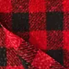 Tejido de lana de punto boucle a cuadros estampado para abrigos de otoño e invierno, ropa, manualidades para muñecas, tela boucle hecha a medida