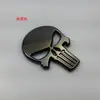 Pegatinas para Motocicleta y Coche, Logo Punisher Modificado, Calavera Pegatina Metálica 3D, Pegatina para Coche Cabeza Fantasma