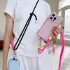 Funda de Teléfono de Moda con Correa Larga Cruzada Se Puede Usar Multifuncional Colgante de Cuello para Mujer Correa con Anillo para Dedos Cadena para Cámara Exterior Fácil de Usar