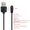 Cable de Carga Magnético para Smartwatch 2 Pines Espaciado de 2.84 mm Imán Fuerte N52 Cobre Puro Cable Cargador Rápido Universal para Smartwatch Pulsera de Niños Seguro Anti-sobrecalentamiento No se Cae Fácilmente