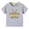 Ropa Infantil Estilo Coreano 2023 Ropa de Verano Infantil Chad Wild Clay Camiseta Delgada de Manga Corta para Bebés Niños Top de Moda