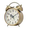 Reloj despertador retro estilo europeo para niños, dormitorio de estudiante, reloj luminoso, transfronterizo, 4.5 pulgadas, lujo ligero, reloj con campana para mesita de noche
