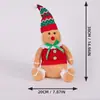 Figura de Jengibre Navideña Transfronteriza, Sombrero de Punta Navideño, Gorro de Chef, Muñeco Gnomo, Decoraciones para Ventanas y Mesas