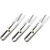 Tijeras para Hilo de Acero Inoxidable Marca Pin, Cortahilos, Tijeras Pequeñas para el Hogar, Tijeras en Forma de U para Bordado Cruzado, Tijeras de Sastre